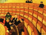 Felix Vallotton The Third Gallery at the Theatre du Chatelet oil painting reproduction